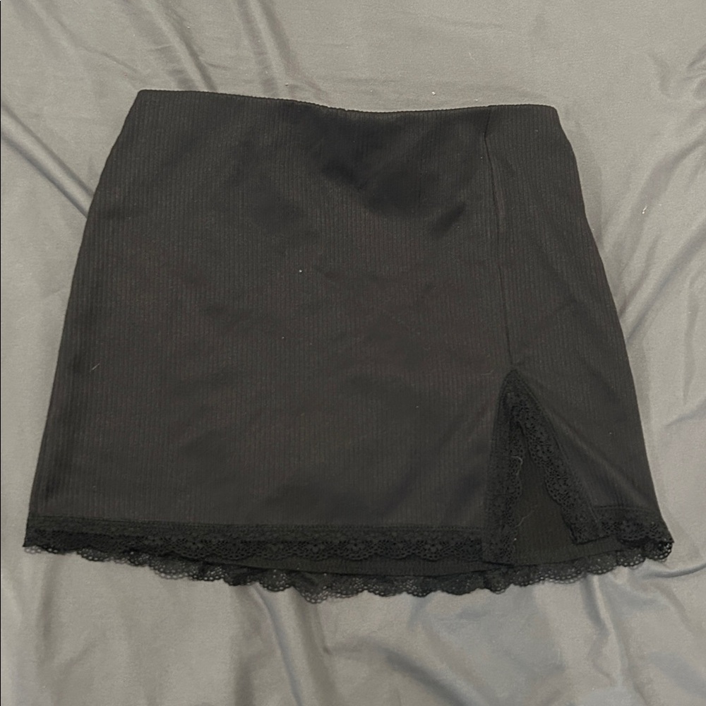 H&M Black laced trim Skirt